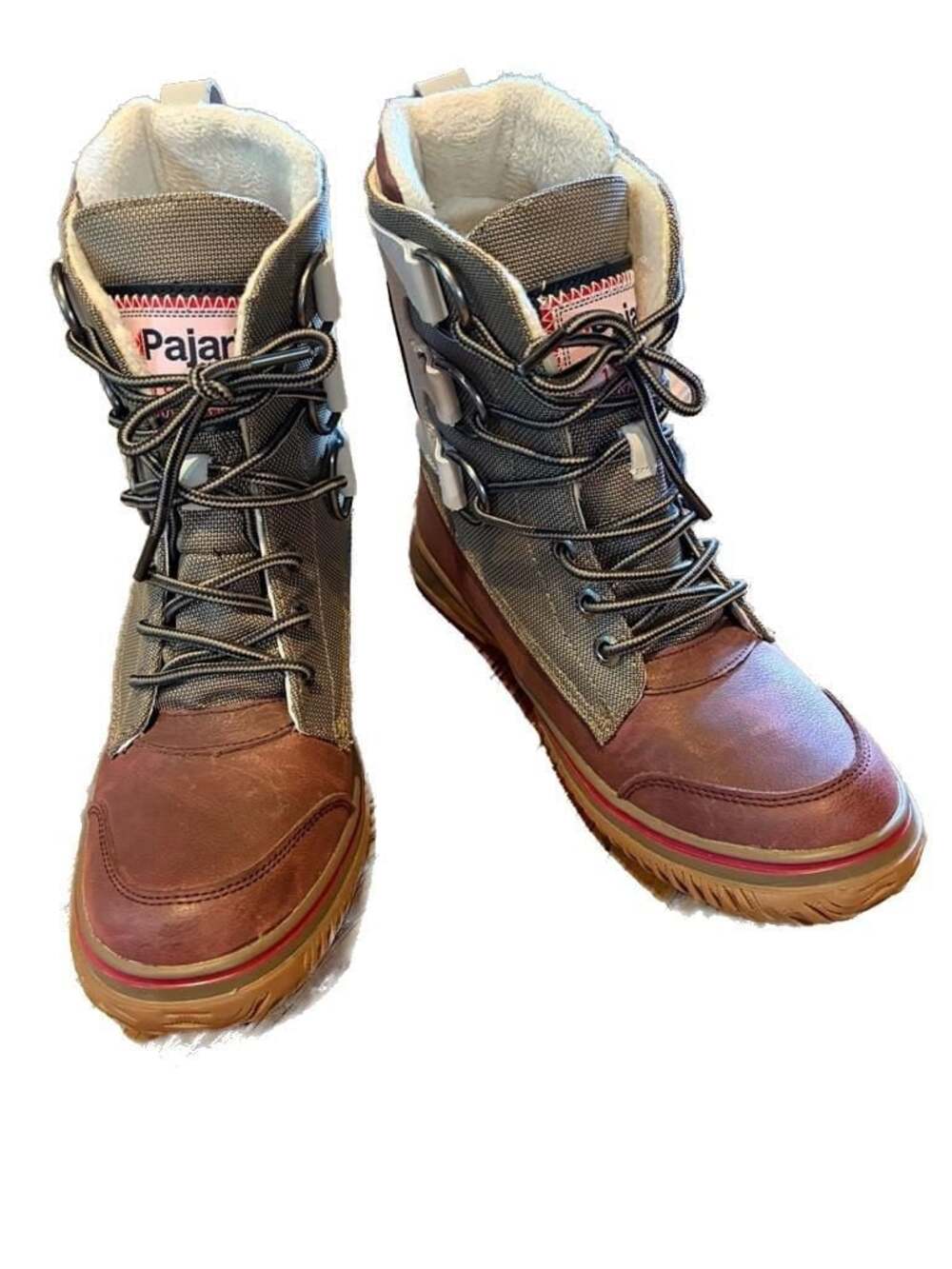 Pajar Canada Women's Tavin Waterproof Leather and Textile Winter Boots 8 8.5